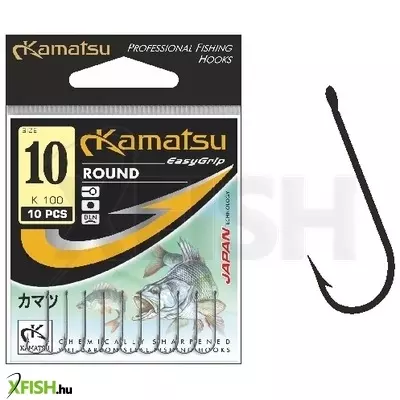 Kamatsu Round 02 Rr Rablóhalas Horog Piros 10 db/csomag
