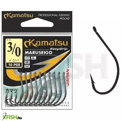 Kamatsu Maruseigo 04 Blnr Füles Pontyozó Horog Black Nickel 10 db/csomag