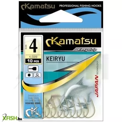 kamatsu keiryu 10 gf lapkás feeder horog arany 10 db/csomag