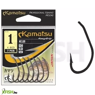 Kamatsu Kiji 2 Blnr Bojlis Horog Black Nickel 7 db/csomag