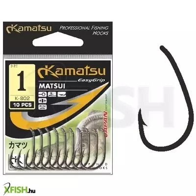 Kamatsu Matsui 1 Blnr Bojlis Horog Black Nickel 10 db/csomat