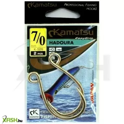 Kamatsu Hook Hadoura 7/0 Műcsali Segédhorog 2 db/csomag