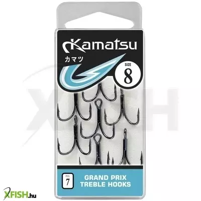 Kamatsu Grand Prix Treble Hármashorog 02 Bln Black Nickel 5 db/csomag