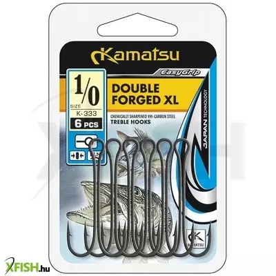 Kamatsu Double Forged Dupla Horog Xl1 6db/csomag
