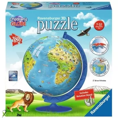 Ravensburger puzzleball 180 db - földgömb