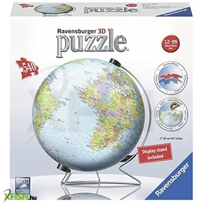 ravensburger puzzleball 540 db - földgömb