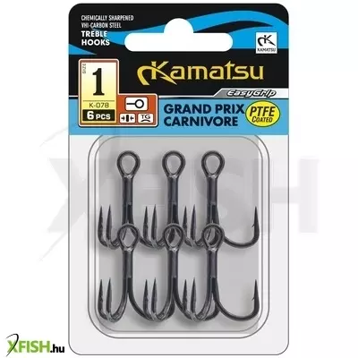 Kamatsu Grand Prix Carnivore Hármashorog Ptfe 4 Tg 6 db/csomag
