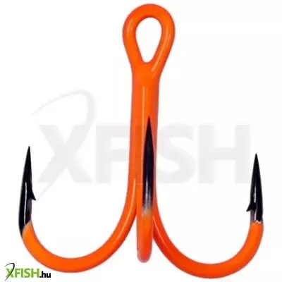 Kamatsu Treble Strong Round Bent Orange Hármashorog 4-es 4db/csomag