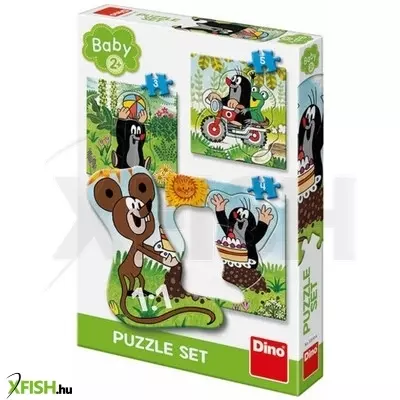 Dino kisvakond 3-4-5 darabos bébi puzzle