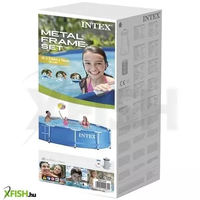 intex 28212 csővázas medence szűrővel 366 x 76 cm