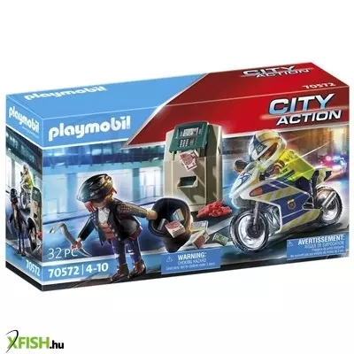Playmobil rendőrségi motor pénztolvaj 70572