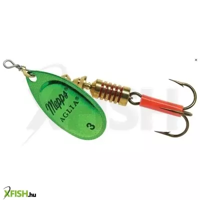 Mepps Aglia Platium körforgó villantó | Méret: 3, Szín: Zöld, Tömeg: 6,5 G 1db/csomag