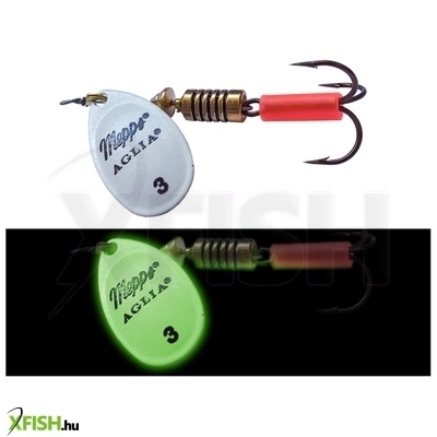 mepps aglia fluo körforgó villantó | méret: 1, szín: fehér, tömeg: 3,5 g