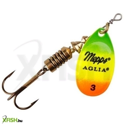 mepps aglia fluo körforgó villantó | méret: 5, szín: tiger / arany, tömeg: 13 g