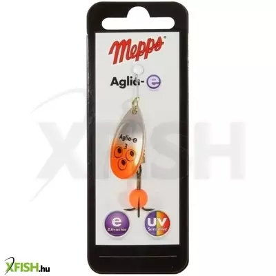 Mepps Aglia-E Papírkártyás Körforgó Villantó | Méret: 2, Szín: Narancs, Tömeg: 4,5 G