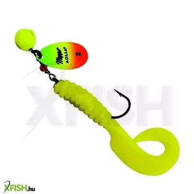 Mepps Spinflex gumihal körforgó villantóval | Méret: 2, Szín: Sárga-Tigris, Tömeg: 7G 1db/csomag