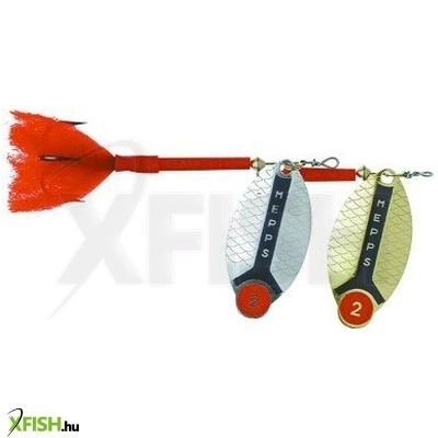 Mepps Lusox Kanál Villantó Ezüst Piros Fluo 3-as 20,5g 1db/csomag