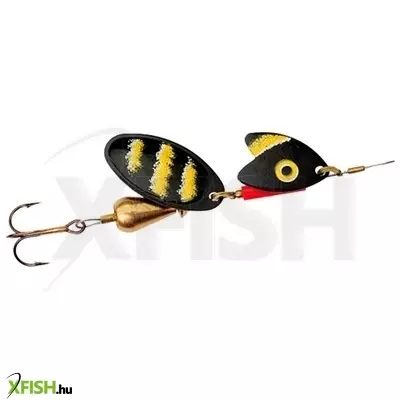 Mepps Tandem Truite gumihal körforgó villantóval | Méret: 7G, Szín: Piros-Fekete 1db/csomag
