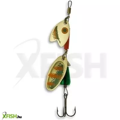 Mepps Tandem Truite gumihal körforgó villantóval | Méret: 3,5G, Szín: Arany / Zöld / Narancs 1db/csomag