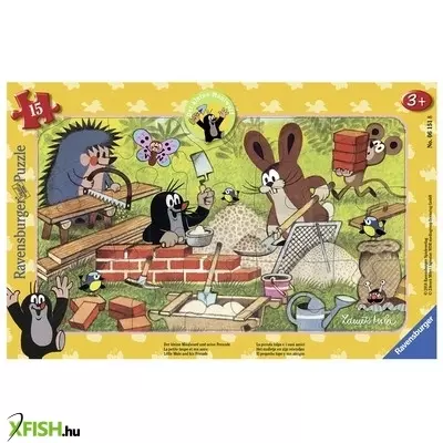 Ravensburger kisvakond építkezik 15 darabos puzzle