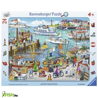 Ravensburger egy nap a kikötőben 24 darabos puzzle