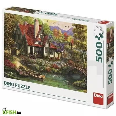 Dino puzzle 500 db - ház a tónál