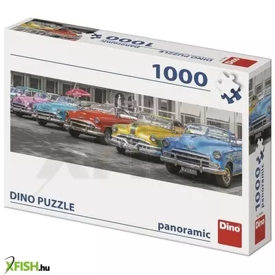Dino puzzle 1000 db panoráma - autótalálkozó