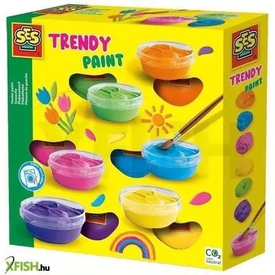Ses temperafesték trendy 6db