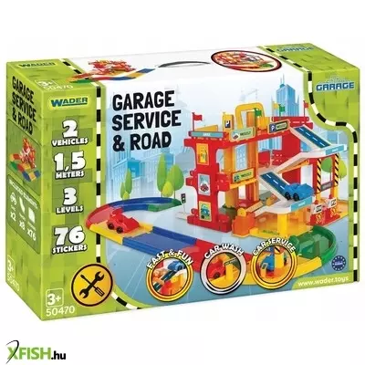 Wader szervízgarázs pályával