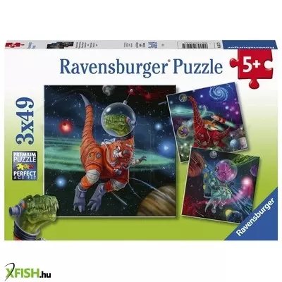 Ravensburger puzzle 3x49 db - galaktikus dinoszauruszok