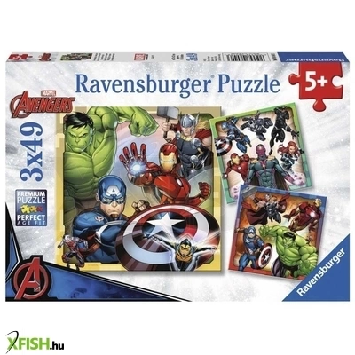 Ravensburger puzzle 3x49 db - marvel hősök