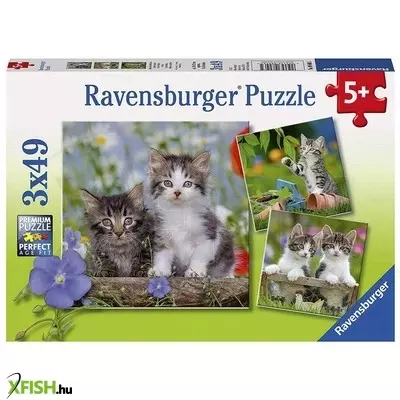 Ravensburger puzzle 3x49 db - édes kiscicák