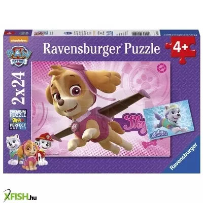 ravensburger puzzle 2x24 db - mancs őrjárat, skye és az everest
