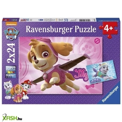 Ravensburger puzzle 2x24 db - mancs őrjárat, skye és az everest