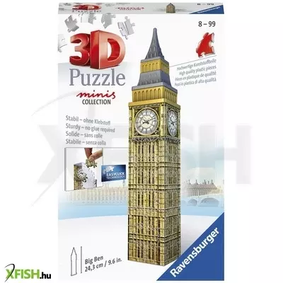 Ravensburger puzzle 3d 54 db - mini big ben