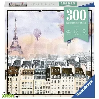 Ravensburger puzzle 300 db -ballonok párizs felett