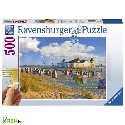 Ravensburger puzzle 500 db - strand, ahlbeck