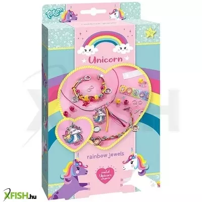 totum unikornis szivárvány ékszer készítő készlet
