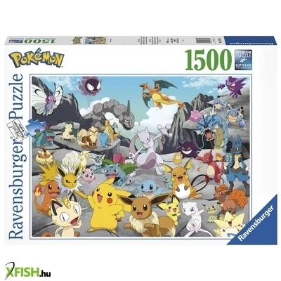 ravensburger puzzle 1500 db - klasszikus pokémon