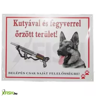 Egyéb vegyes kutya harap figyelmeztető tábla 26*19cm
