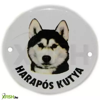 Egyéb vegyes harapós kutya figyelmeztető tábla - husky 10cm