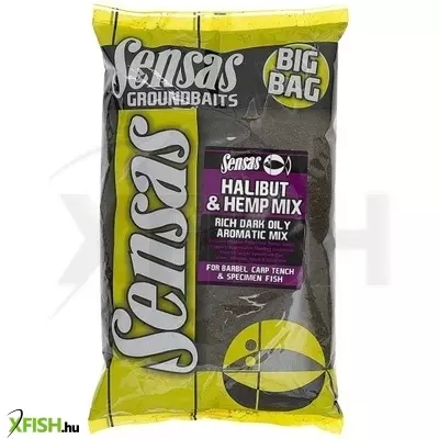 Sensas Big Bag Halibut & Hemp Etetőanyag Mix 2 Kg