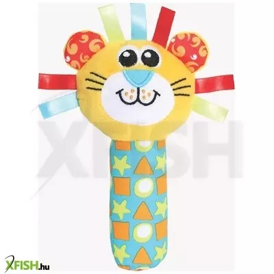 playgro oroszlános textil rágóka