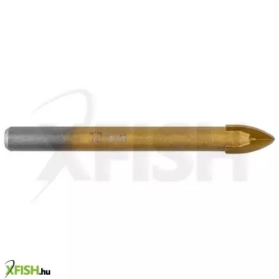 neotools univerzális, 4 élű üvegfúró, fa, műanyag, fém kőzetanyagok fúrásához, titánium bevonat, 12mm