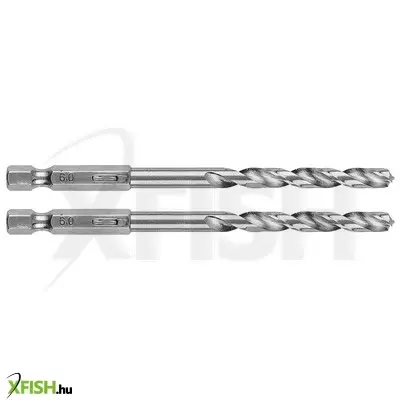 Neotools csigafúró, 1/4 hatszög szárral, hss din 338, 6mm, 2db/cs