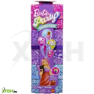 Barbie party reveal glamour meglepetés szett - piros