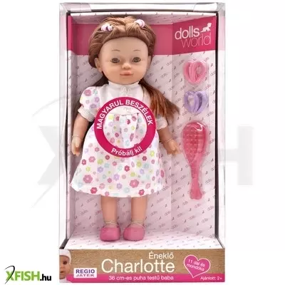 Dolls world magyarul beszélő charlotte, virágos ruhában