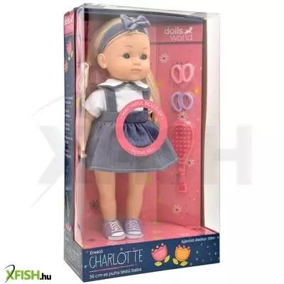 Dolls world magyarul beszélő charlotte, farmer szoknyában