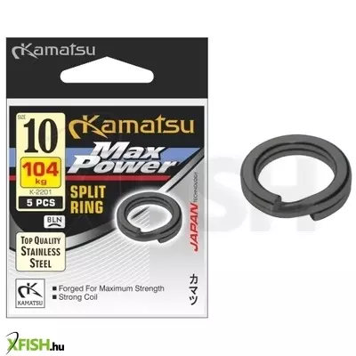 Kamatsu Max Power Split Ring K-2201 Műcsalis Karika 8 mm 90 kg Bln 5 db/csomag