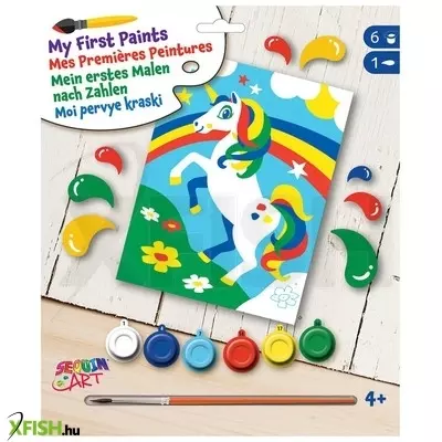 Sequin art első festhető képem - unikornis